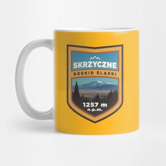 Skrzyczne Mountain, Beskid Śląski - Poland badge by Cofefe Studio